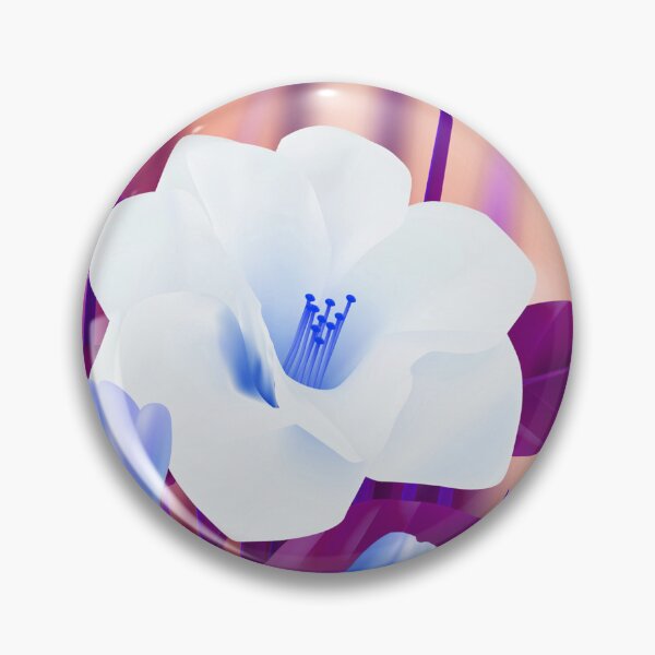 Item preview, White Blue Flowers Art  designed and sold by Tshirtstory.
