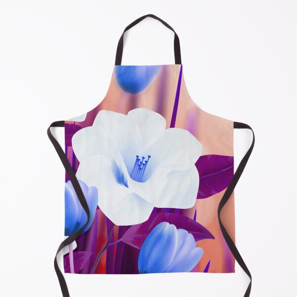 Item preview, White Blue Flowers Art  designed and sold by Tshirtstory.