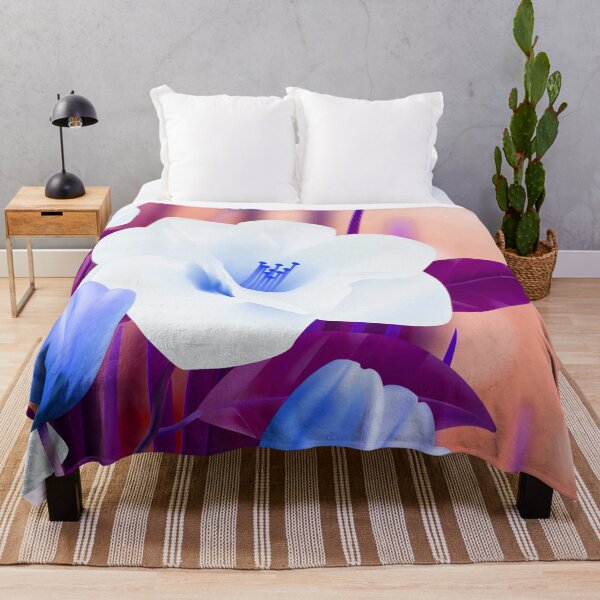 Item preview, White Blue Flowers Art  designed and sold by Tshirtstory.