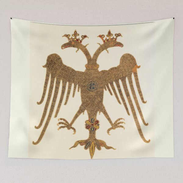 Item preview, medieval double headed bird design designed and sold by Vintage Designs +.