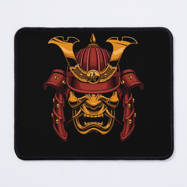 Item preview, Fiery Demon Samurai Helmet designed and sold by RONALDLMALCOM.