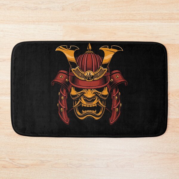 Item preview, Fiery Demon Samurai Helmet  designed and sold by RONALDLMALCOM.