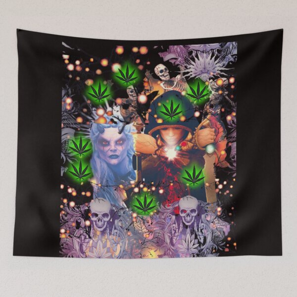Item preview, skull, marijuana, cannabis, leaf color pattern.  designed and sold by BestDesignbySof.