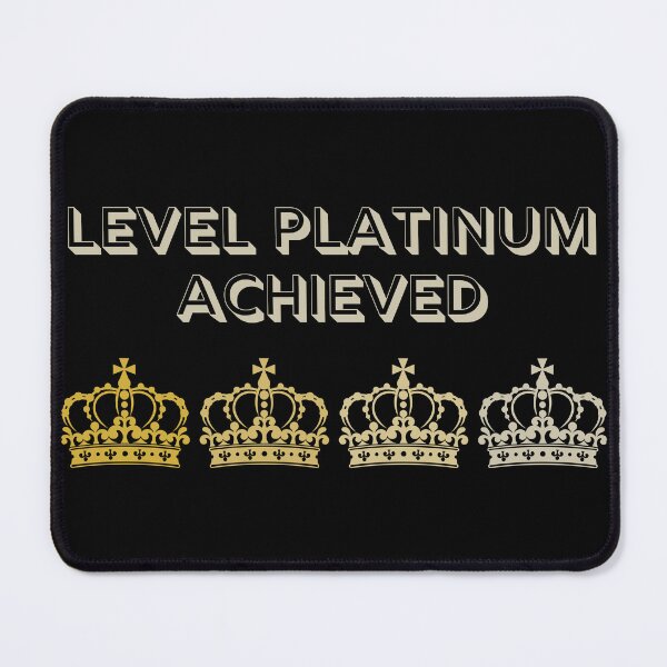 Item preview, Queen's Jubilee Level Platinum Achieved Funny Gamer Gift designed and sold by TheDerwentPress.
