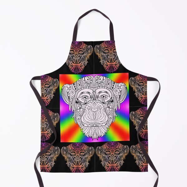 Item preview, Smile Neon Ape Faces in Mandala Design designed and sold by MyMemoriesArts.