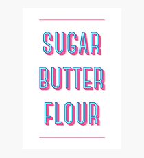 Zucker Buttermehl | Kellnerin Fotodruck