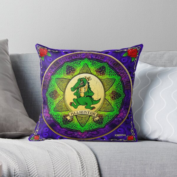 Alligator Throw Pillow