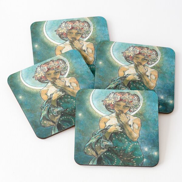 Item preview, Alphonse mucha moonlight designed and sold by Olivia-One.