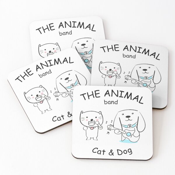 Item preview, Animal Music Band Dog Guitarist and Cat Singer designed and sold by ThomasNikolaou.