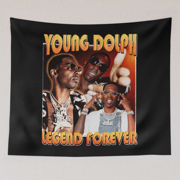 Item preview, Cadeau anniversaire Young Dolph Bootleg Tee Vintage Retro Wave Essential T-Shirt designed and sold by LarryKeithh.