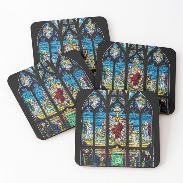 Item preview, Christ Jesus  Angels Retro Stained Glass Church Cathedral Classic T-Shirt designed and sold by LarryKeithh.