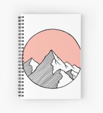 Mountains Sketch Spiral Notebook