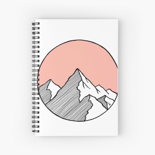 Mountains Sketch Spiral Notebook