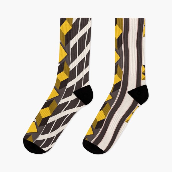 Artikelvorschau, Modernes afrikanisches Muster und Bogolan Mudcloh Fabric Pattern. Geometrisches quadratisches Design und gelbes Konzept entworfen und verkauft von Gugurat.