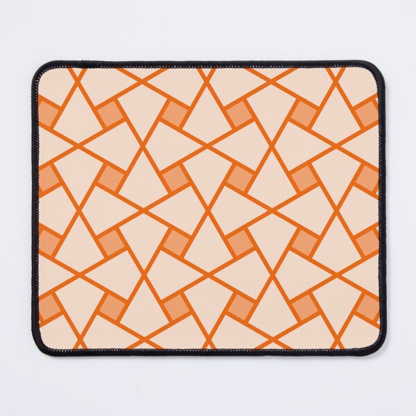 Item preview, Geometric Pattern: Square Twist: Tangerine Light designed and sold by Red Wolf.