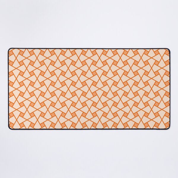 Item preview, Geometric Pattern: Square Twist: Tangerine Light designed and sold by Red Wolf.