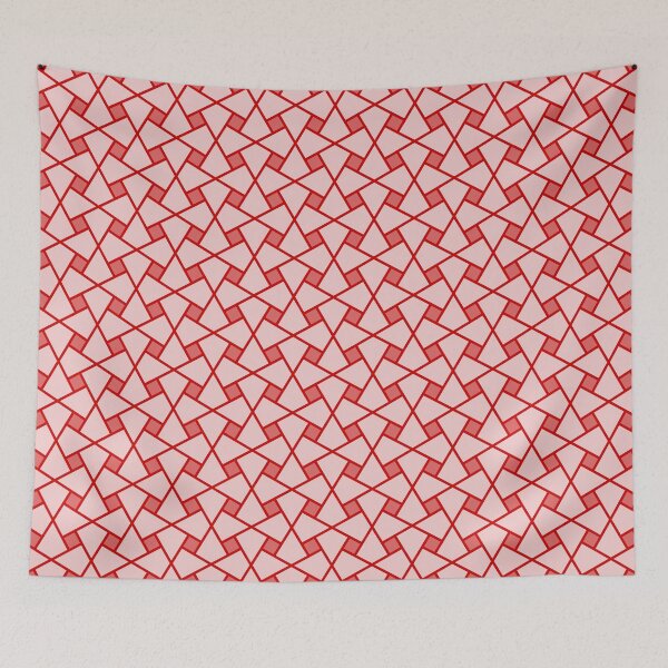 Item preview, Geometric Pattern: Square Twist: Ruby Light designed and sold by Red Wolf.