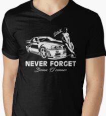 Fast 8 - Never Forget Paul Walker Men's V-Neck T-Shirt