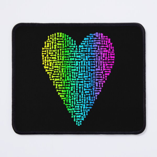 Item preview, I Love Chess Heart Player Master Coach Pieces Mosaic designed and sold by GrandeDuc.
