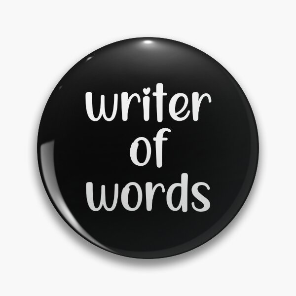 Item preview, Writer of Words; Writing Gifts, products for writers designed and sold by WoollyOrbit2000.