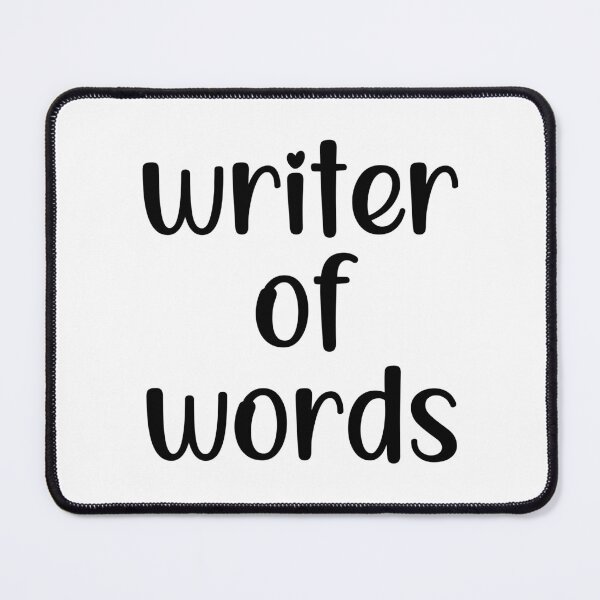 Item preview, Writer of Words; Writing Gifts, products for writers designed and sold by WoollyOrbit2000.