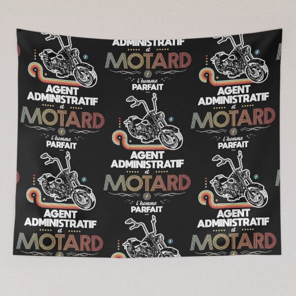 Aperçu de l'œuvre Agent administratif et motard l homme parfait créée et vendue par lepetitcalamar.
