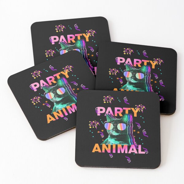 Item preview, Party Cat Party Animal Colorful Graphic designed and sold by HardiKel.