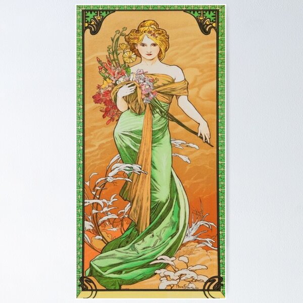 Aperçu de l'œuvre Alphonse mucha clair de lune créée et vendue par Olivia-One.