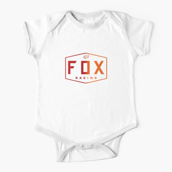 orange fox racing logo Short Sleeve Baby One-Piece