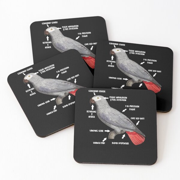 Item preview, African Grey Parrot Anatomy Of An African Grey Parrot designed and sold by millierandall2.