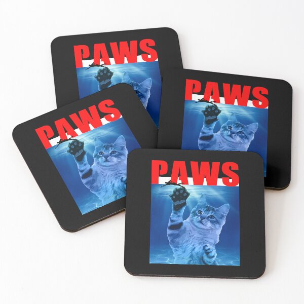 Item preview, PAWS Funny Cat  Parody For Shark And Cat Lovers designed and sold by HardiKel.