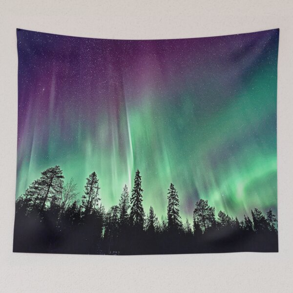 Item preview, Aurora borealis on night sky photography designed and sold by Tjokko-chan.