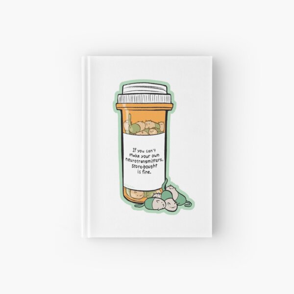 Purrozac Perscription Hardcover Journal
