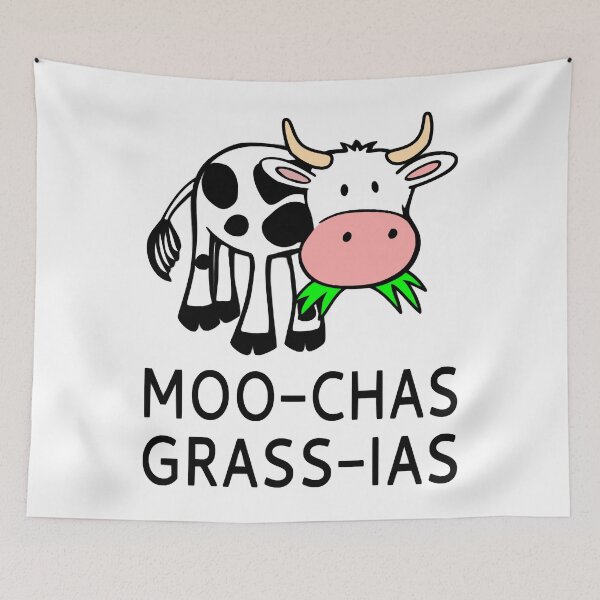 Item preview, Moo-chas Grass-ias (Muchas Gracias) Essential designed and sold by BrennaRossi.