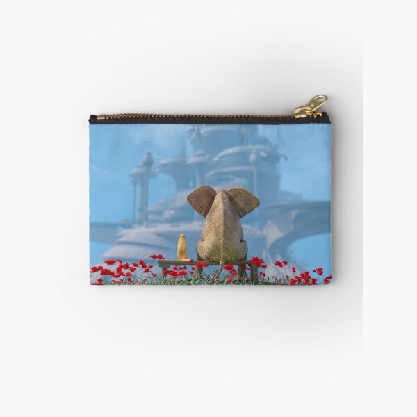 Item preview, elephant and dog look at the utopian city designed and sold by Mike Kiev art.