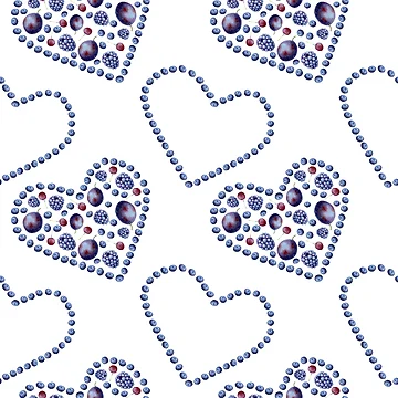 Artwork thumbnail, Blueberry Pattern - Fruit Design by PatternTale