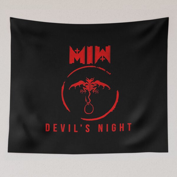 Item preview, Devil's Night Motionless Miw Halloween Gift designed and sold by JacopoRizzi.