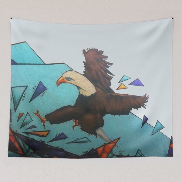 Item preview, Eagle on broken glass designed and sold by AHELENE.