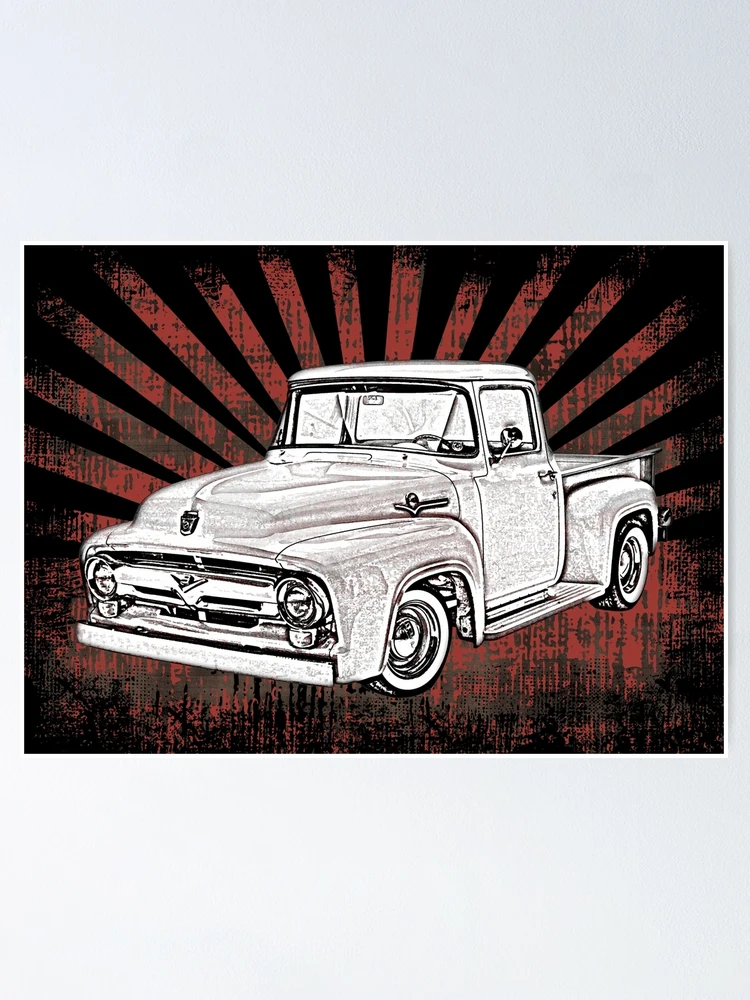 1956 Ford Truck with Sunburst