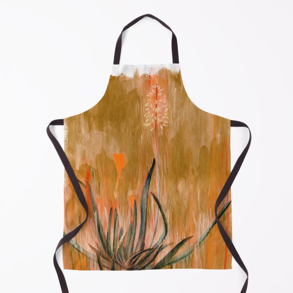 Item preview, allo aloe - winter aloe textural paint sketch study botanical painting designed and sold by Ruth Cadioli.