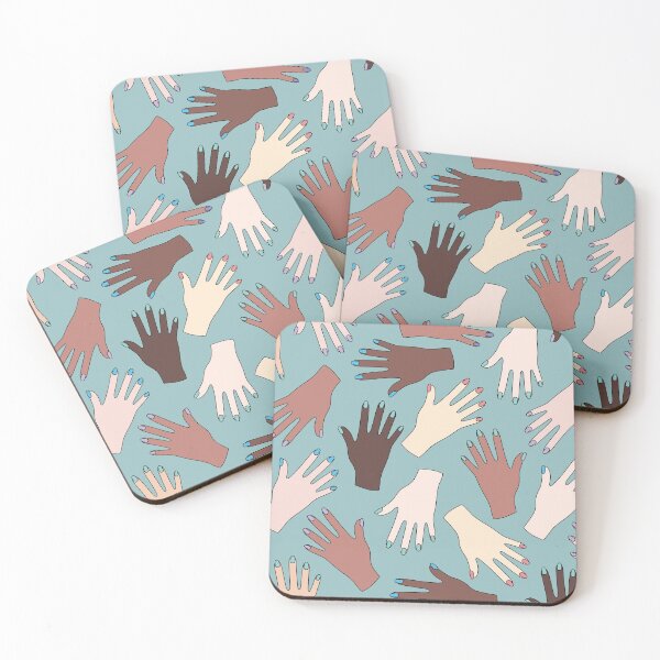 Item preview, Nail Expert Studio - Colorful Manicured Hands Pattern designed and sold by XOOXOO.