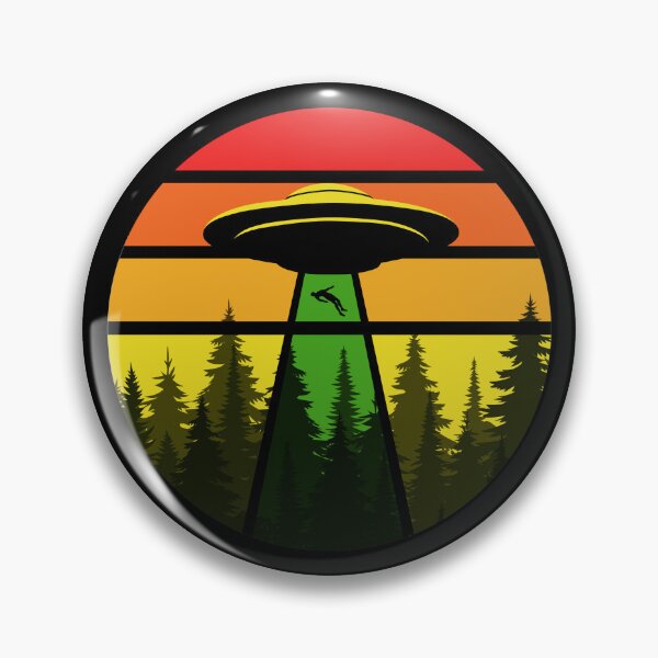 Item preview, Retro UFO Abduction Emblem designed and sold by 90sAlien.