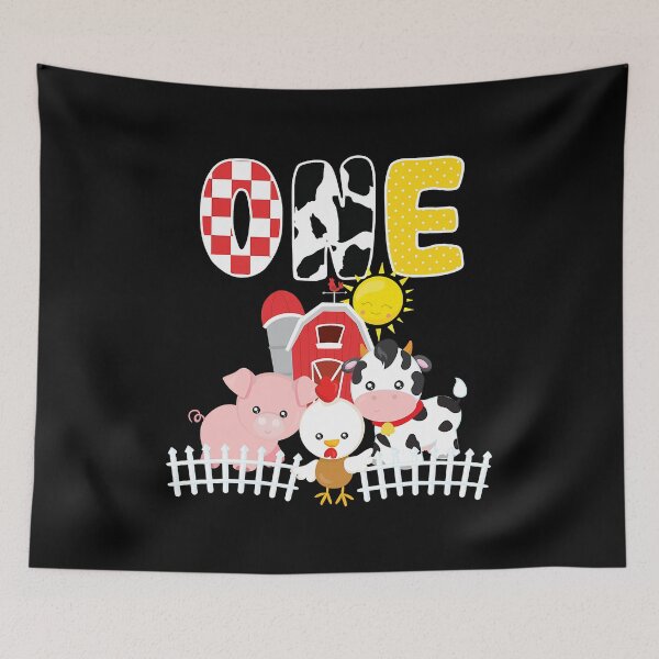 Item preview, Barnyard Farm Animals 1st Birthday 1 Year Old Birthday designed and sold by PameGraha.
