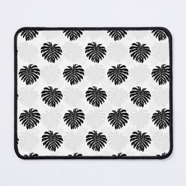 Item preview, Tropical Black Leaf White Pattern designed and sold by InovArtS.