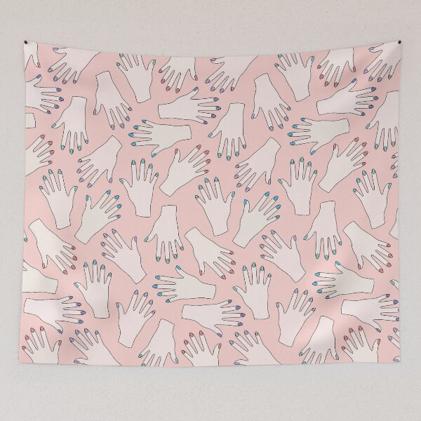 Item preview, Simple Pink Pastel Pattern - Nail Studio - Manicured Hands designed and sold by XOOXOO.