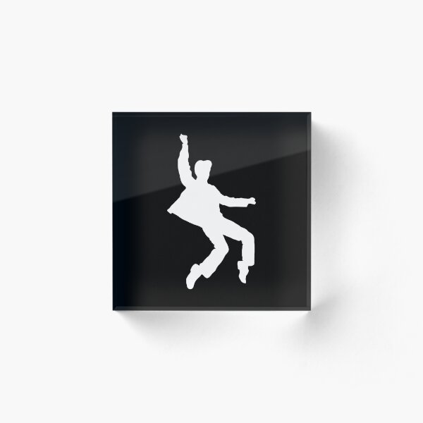 White Elvis Acrylic Block