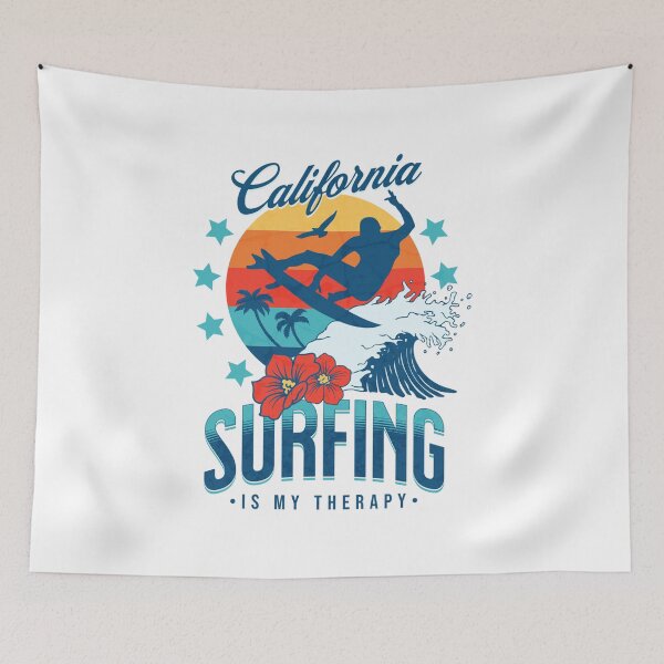 Item preview, Surfing is my Therapy - Vintage Surf designed and sold by ZimbomDesigner.