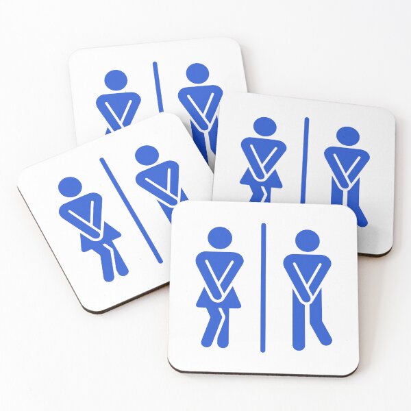 Item preview, Blue Men, Women Restroom Sign, Bathroom Sign, Toilet Sign, Wc Sign designed and sold by svectormonster.