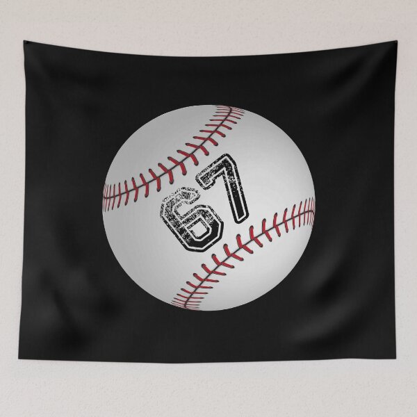 Item preview, Baseball ball number 67, sixty seven designed and sold by TheCultStuff.