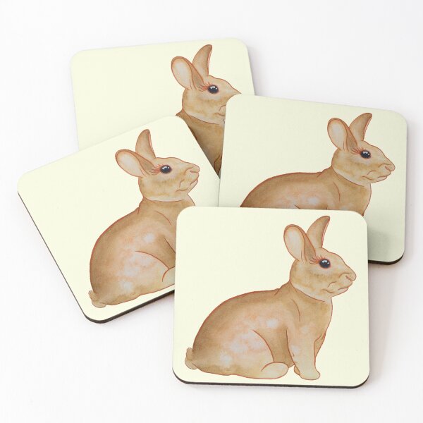 Item preview, Rabbit in watercolour & coloured pencil designed and sold by Chantellearts.